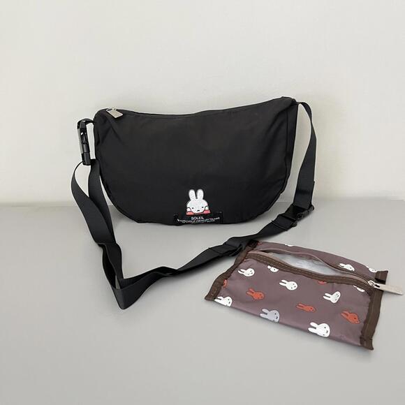 Moomin Handbags - Weekend Day Pack Miffy Embriodery Foldable Crossbody Bag NEW